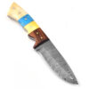 White Deer Damascus Steel Hunter Collection  Drop Point Blade Forge Blade