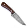 White Deer Drop Point  Damascus Hand Forge Skinner Knife Micarta Handle