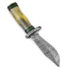 Crocodile Dundee Ranger Damascus Bolster Hand Forge Bone Handle
