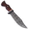 White Deer Custom Made Damascus Steel Executive Knife with Wood Handle