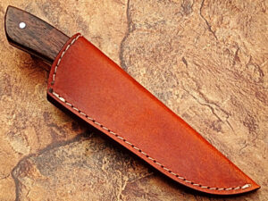 Japanese 1095 HC & 15N20 Alloy Steel Handmade Damascus Hunting Knife Wood Handle