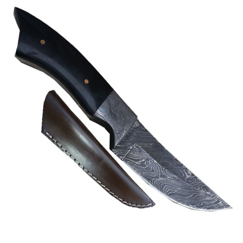 Custom Made Damascus Steel (Buffalo Horn Handle)