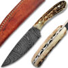 Mountain Stag Twist Knife Twist Pattern Damascus Blade Limited Edition