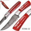 "Keep America Great" Trump 2020  Damascus Knife  Stainless Steel Bolster Exclusive Item