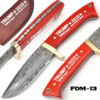 "Keep America Great" Trump 2020  Damascus Knife Brass Bolster