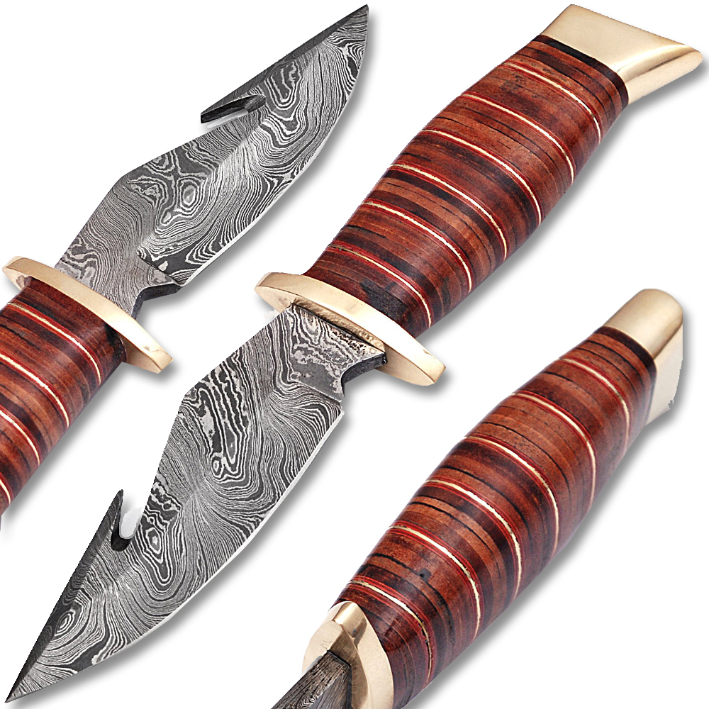 Damascus Steel Outback  Skinner  & Gut Hook Limited Edition