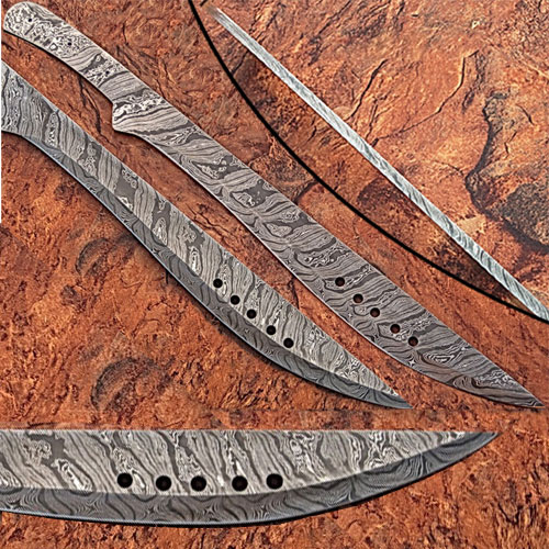 Book of Eli Machete Damascus Steel Sword Custom Made 26in Full Pattern Blank