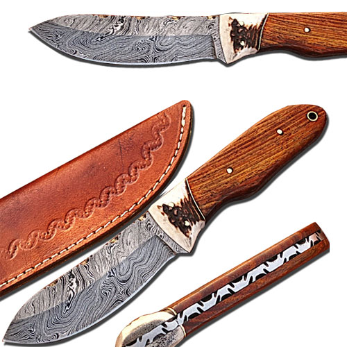 Bolo Knife Full Tang Hardcore Damascus Knife 9.5in