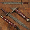 Custom Made Damascus Steel Fantasy Sword Hand Made