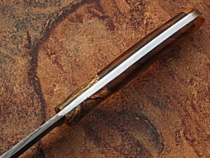 White Deer Exclusive Damascus Steel Bowie Knife With Rose Wood & Burl Olive Wood