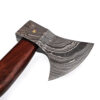WHITE DEER Hand Forged Viking Axe With Custom Damascus Steel Head Cocobolo Wood Handle