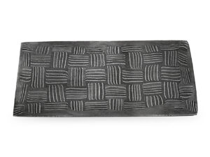 White Deer Basket Weave Pattern Welded Mosaic Damascus Steel Billet MOST RARE FORM 5.39mm Thick