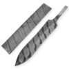 White Deer Damascus Steel TIGER STRIPE Pattern Billet Forge Welded 10in x 2in x 5.5mm Raw