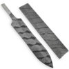 White Deer Damascus Steel TIGER STRIPE Pattern Billet Forge Welded 10in x 2in x 5.5mm Raw