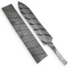 White Deer Damascus Steel TIGER STRIPE Pattern Billet Forge Welded 10in x 2in x 5.5mm Raw