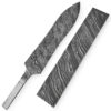 White Deer Damascus Steel BLOSSOM Pattern Billet Forge Welded 10in x 2in x 5.5mm Raw
