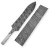 White Deer Damascus Steel DIAMOND BACK Pattern Billet Forge Welded 10in x 2in x 5.5mm Raw