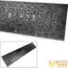 White Deer LADDER PATTERN Billet Damascus Steel Forge Welded 10in x 2in x 5mm Raw