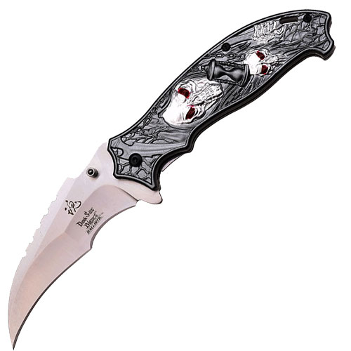 Dark Side Blades Spring Assisted Fantasy "Time Reaper" V2 Knife