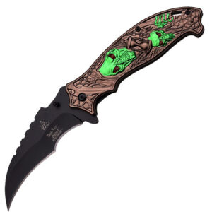Dark Side Blades Spring Assisted Fantasy "Time Reaper" Knife