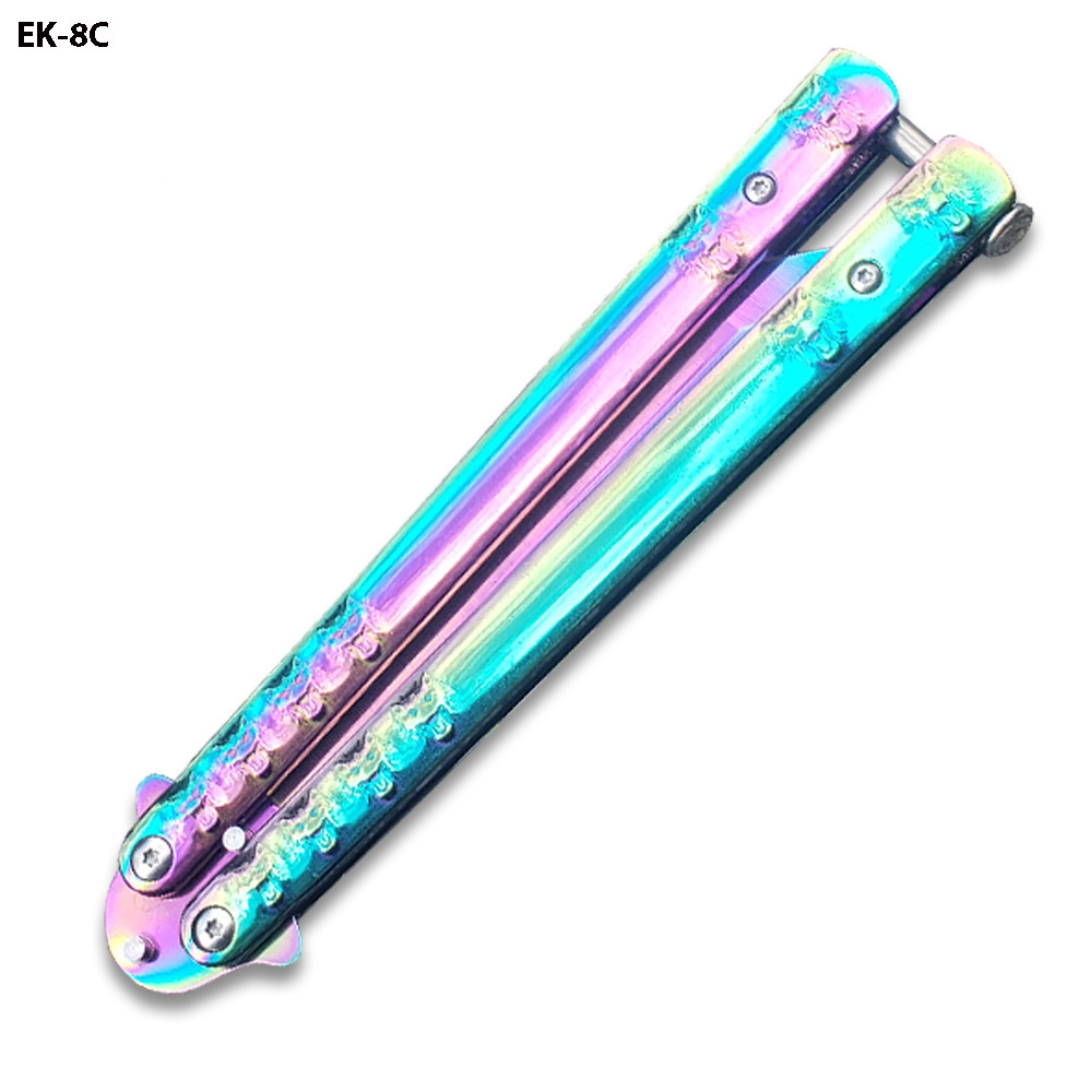 Lion Head Swift All Titanium Balisong  Butterly Knife Tanto Blade