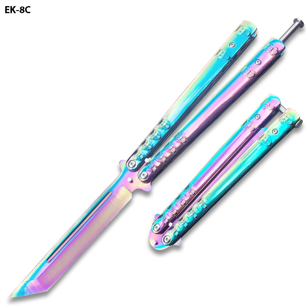 Lion Head Swift All Titanium Balisong  Butterly Knife Tanto Blade