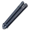 Lion Head Swift Black Balisong  Butterly Knife Tanto Blade
