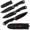 Spider Throwing Knives Set Black