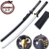 Moshiro Handmade Samurai Katana Black Sharp Edge 1045 Steel