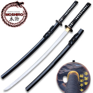 Moshiro Handmade Samurai Katana Black Sharp Edge 1045 Steel