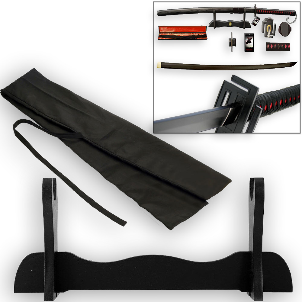 Black Ichigo Sword Inspired by Anime Handmade FULL TANG Katana