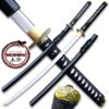 Black Moshiro  Honmono Functional Japanese Sword Sengoku Warrior Katana