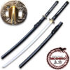 Black Moshiro  Honmono Functional Japanese Sword Sengoku Warrior Katana