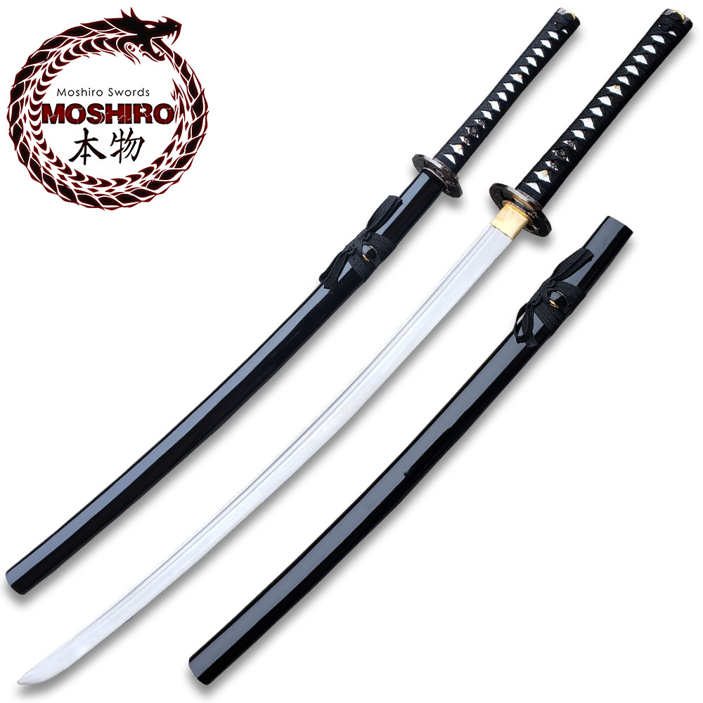Moshiro Honmono Functional Japanese Sword Sengoku Warrior Katana Black