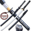 Moshiro Honmono Functional Japanese Sword Sengoku Warrior Katana Black