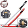Red  Moshiro  Honmono Functional Japanese Sword Sengoku Warrior Katana