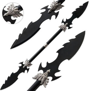 Dueling Dragons Double Blade Fantasy Spear Naginata Steel 48in Long