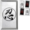 Feng Shui Steel Throwing Cards Martial Arts Set 4pcs Japanese Shinobi