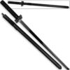 Ultimate Warrior Ninja Straitblade Katana Set All Black | Dual Knives, 2 Stars, 2 Kunai