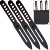 Competition Red Line Thrower Set Knives Precision Throwing Adjustable Counter Weight