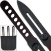 Competition Red Line Thrower Set Knives Precision Throwing Adjustable Counter Weight
