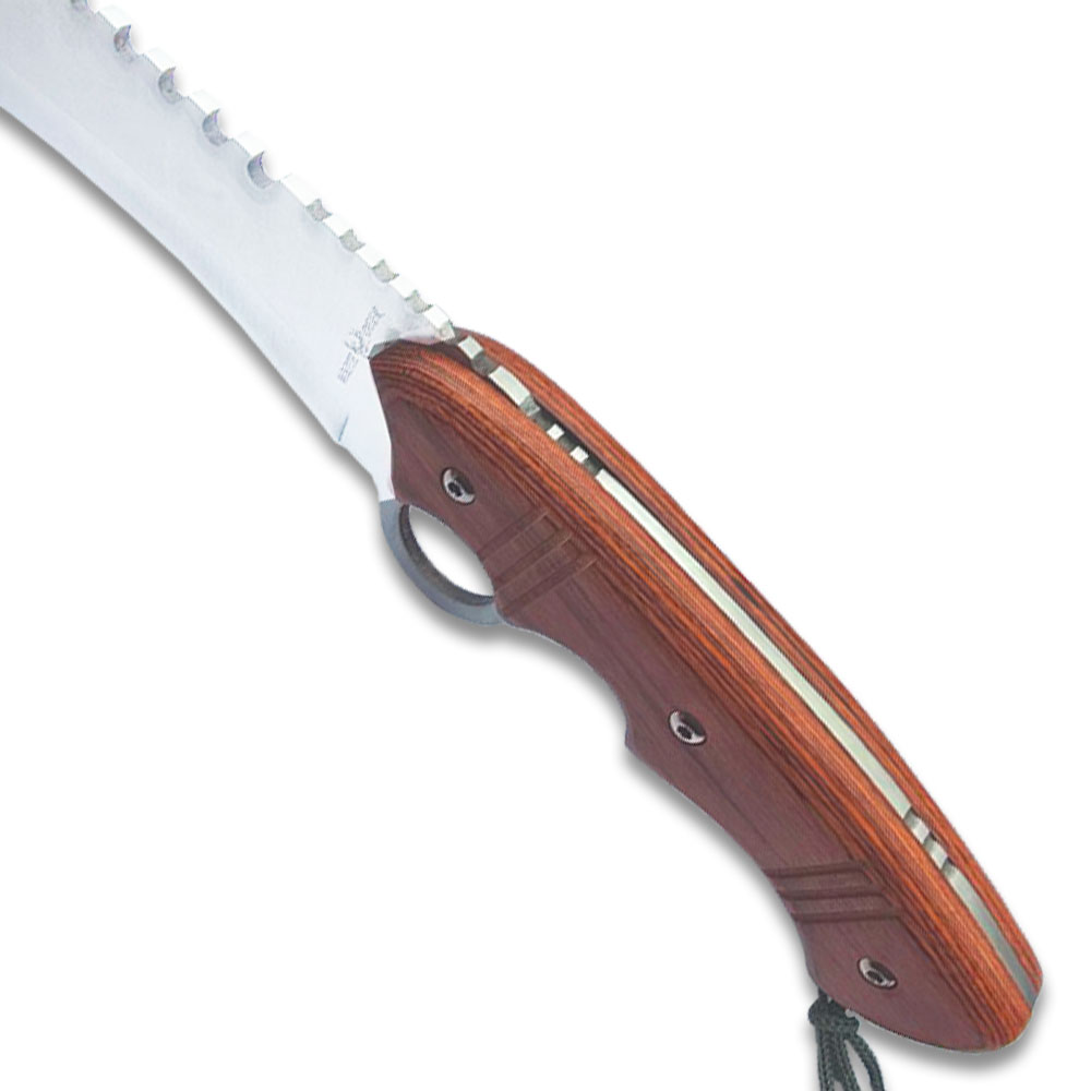 Devastator Silver Bowie Survival Military Fix Blade Full Tang Knife w/Sheath