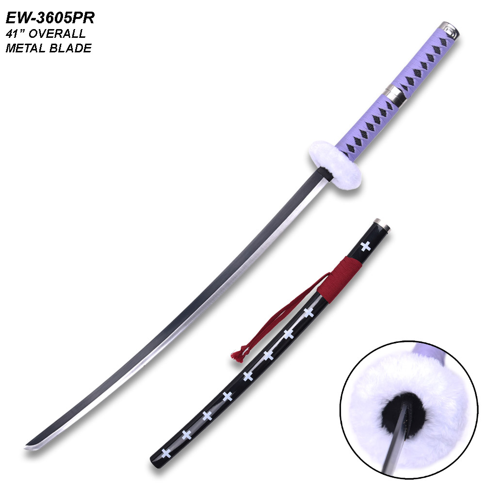 One Piece Anime Surgeon of Death Doctor Trafalgar Law Purple Sword