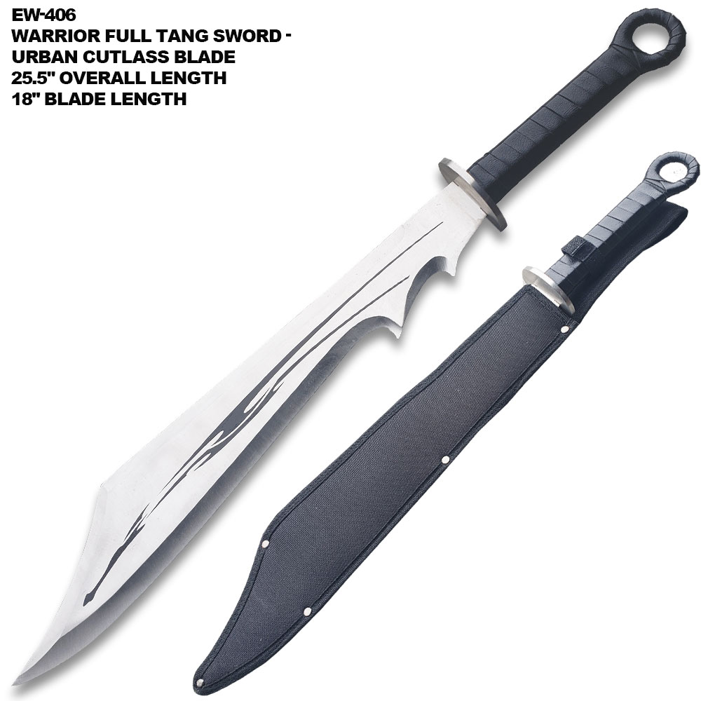 Warrior Full Tang Sword - Urban Cutlass Blade