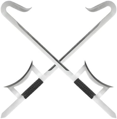 Silver Chinese Hook Sword Set
