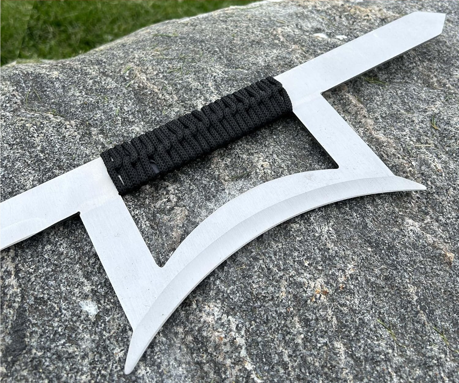 Silver Chinese Hook Sword Set