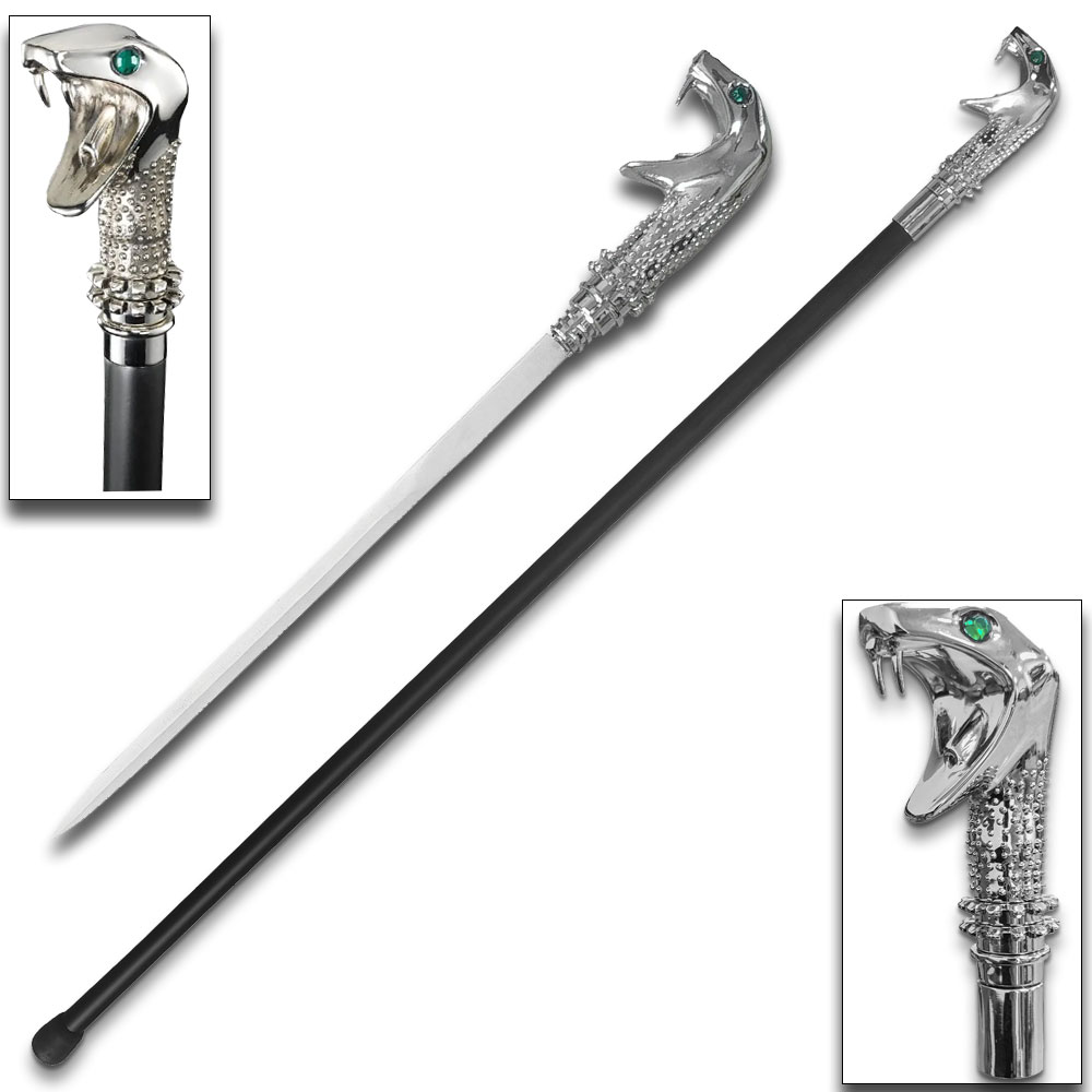 Harry Potter Lucius Malfoy's Walking Stick with Blade