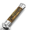 Premium Stiletto Milano Collection Spring Assist Knife Faux Bone Handle