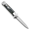 Premium Stiletto Milano Collection Spring Brown Marble  Assist Knife