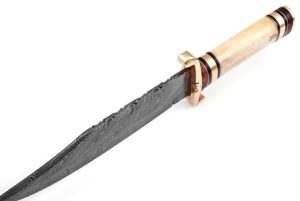 Handmade Damascus Steel Bone Handle Outback American Bowie Knife Ltd. Edition